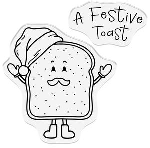 Crafter's Companion - Photopolymer Stamp - A Festive Toast