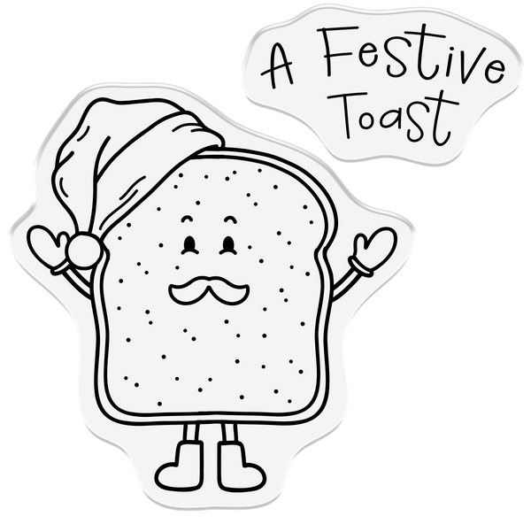 Crafter's Companion - Photopolymer Stamp - A Festive Toast