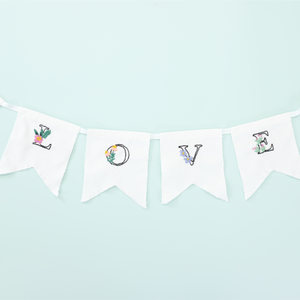 Kit Make Your Own Embroidered Bunting - Violet Studios