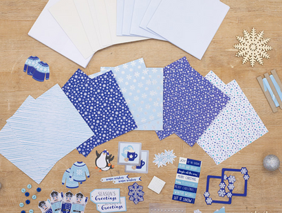 Modern Christmas Card Making Kit - Violet Studio