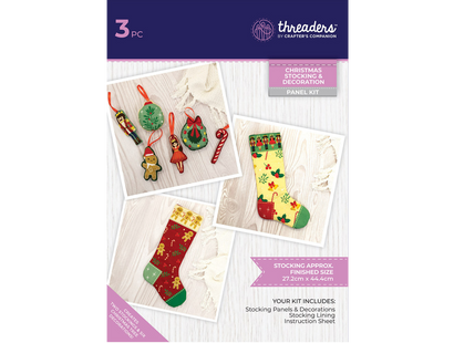 Christmas Stocking and Decorations Crafting Kit - Threaders