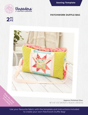 Threaders Bag Template - Patchwork Duffle Bag 