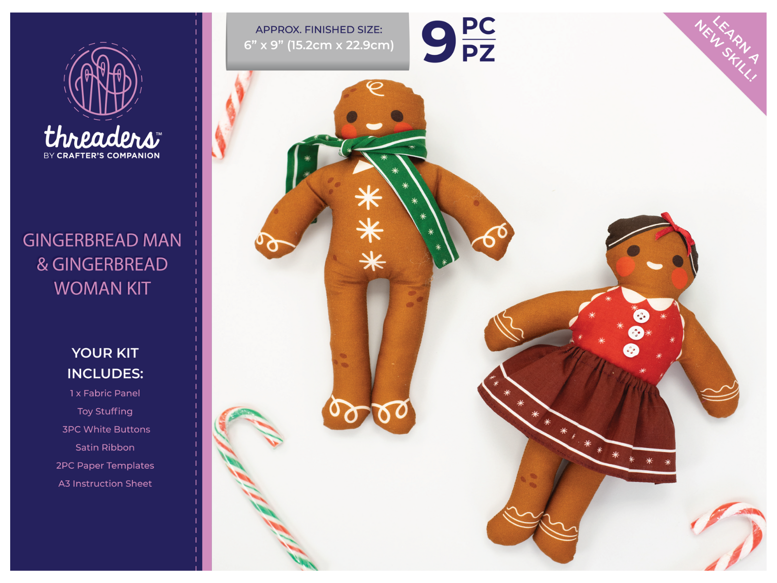 Threaders - Gingerbread Man & Gingerbread Woman Kit