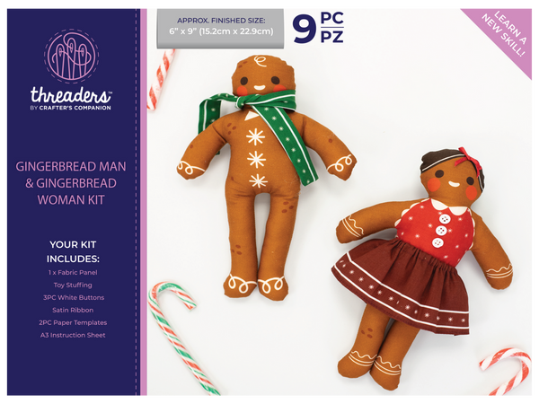 Threaders - Gingerbread Man & Gingerbread Woman Kit