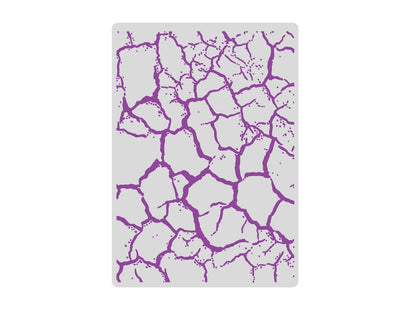 Gemini 5 x 7” 2D Textured Embossing Folder - Cracked Wall