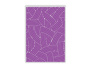 Gemini 5 x 7” 2D Textured Embossing Folder - Spin a Yarn