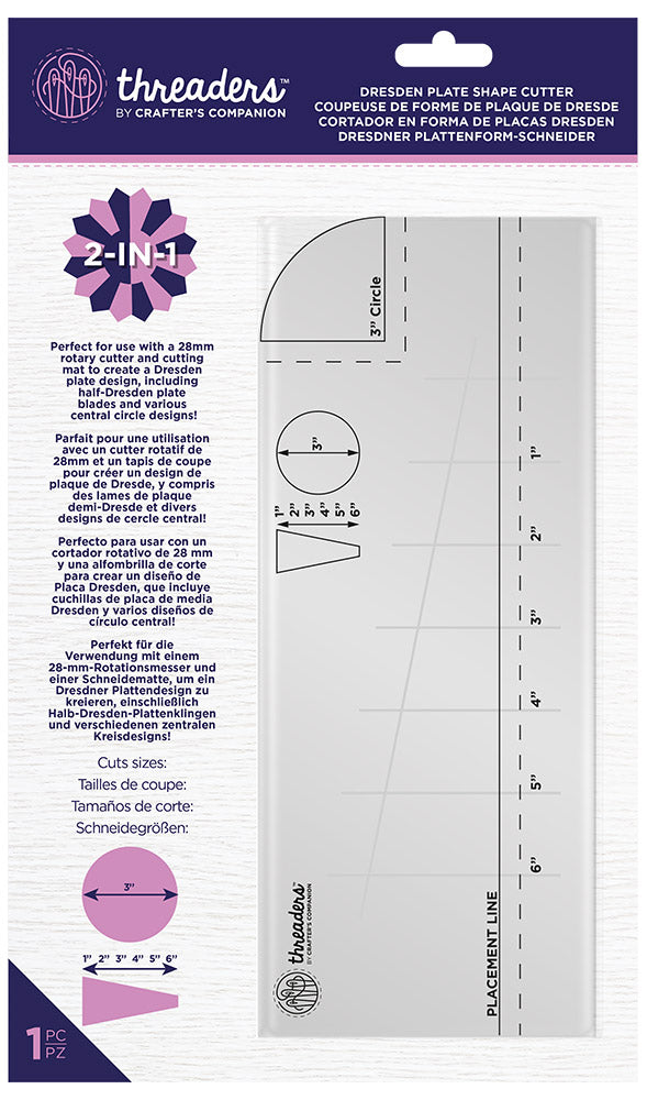 Threaders - Dresden Plate Shape Cutter