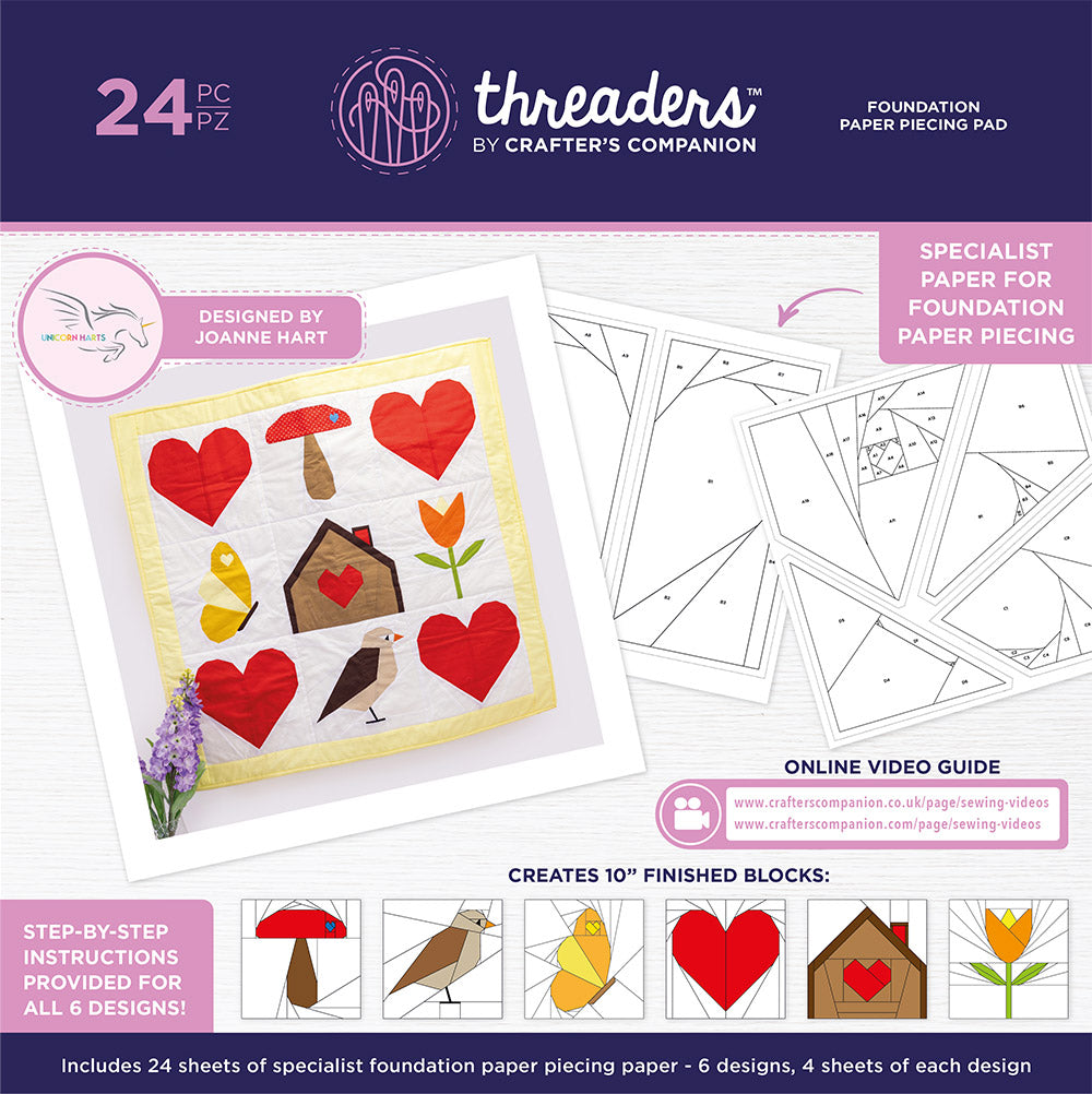 Threaders Foundation Paper Piecing Paper Pad