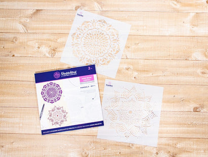 Threaders Home Decor Stencils - Mandala Set 1