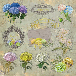 Nature's Garden - Hydrangea - 8" x 8" Topper Pad