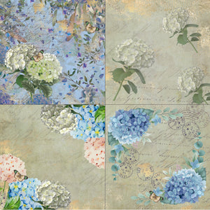 Nature's Garden - Hydrangea - 8" x 8" Topper Pad