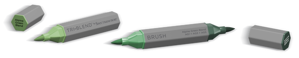 SN-TriBlend Brush-Alpine Green Blend