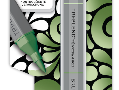 SN-TriBlend Brush-Dull Green Blend