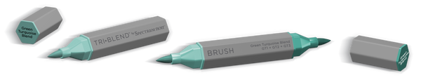 SN-TriBlend Brush-Green Turquoise Blend