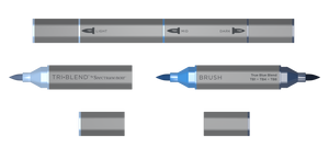 SN-TriBlend Brush-True Blue Blend