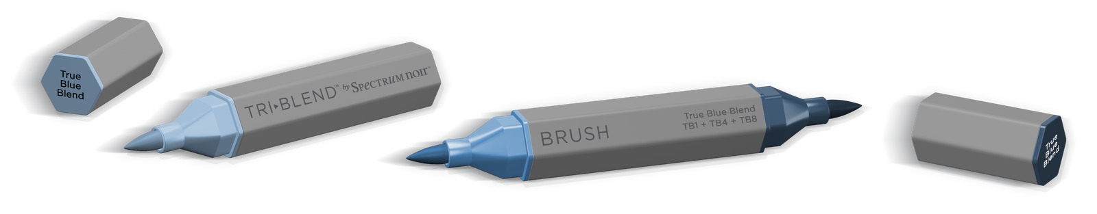 SN-TriBlend Brush-True Blue Blend