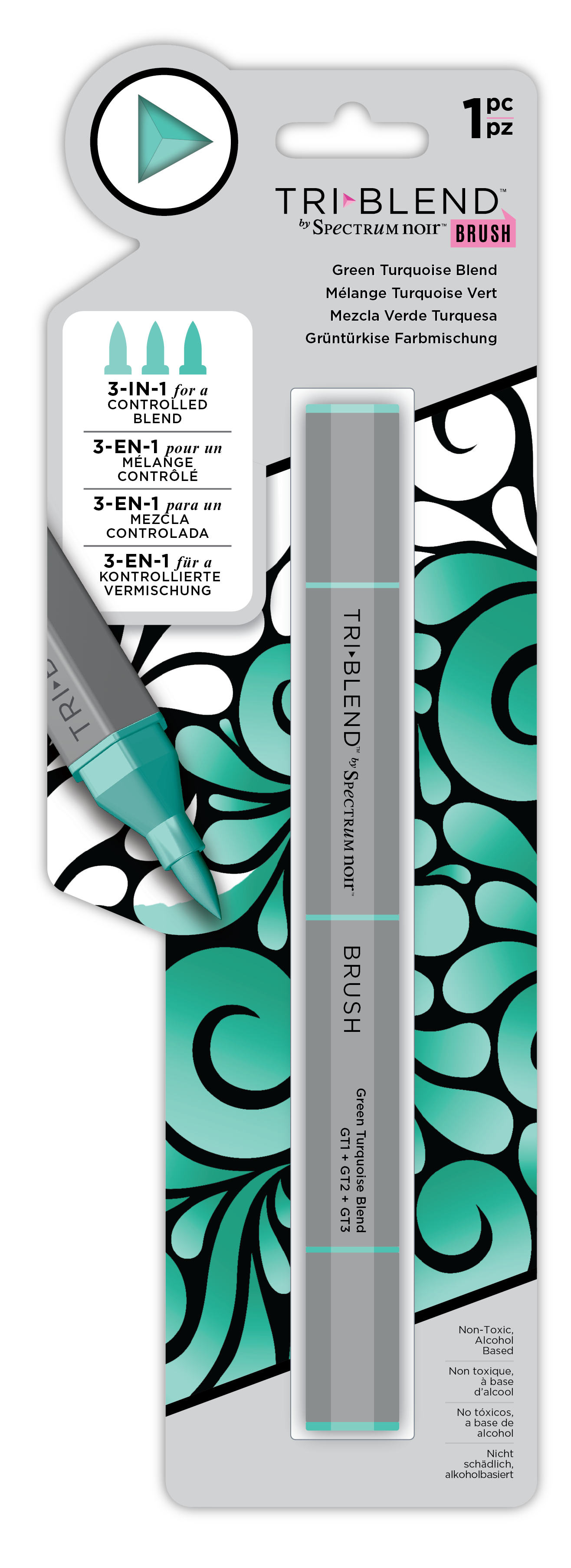 SN-TriBlend Brush-Green Turquoise Blend