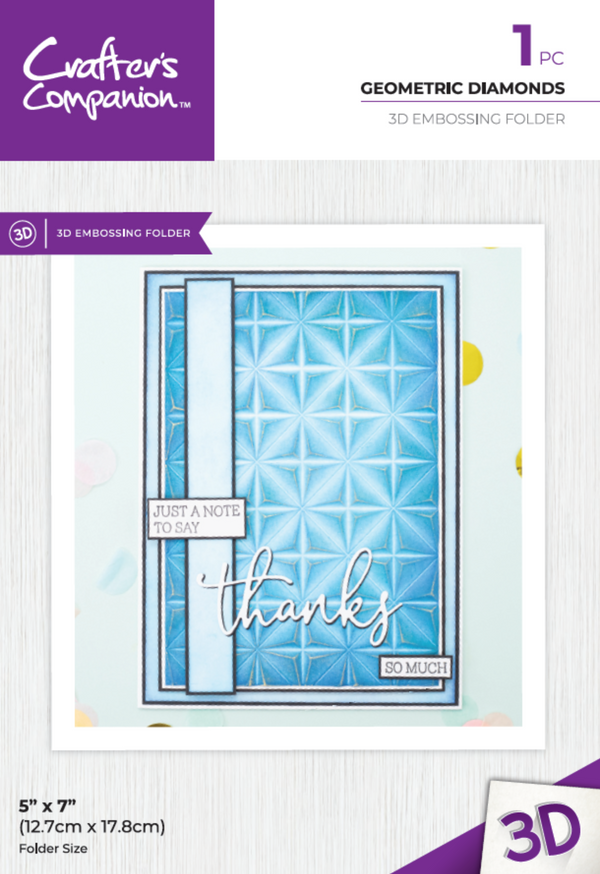 Crafter's Companion 3D Embossing Folder 5