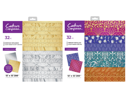 Crafter's Companion Luxury Mirror Card Pads Collection