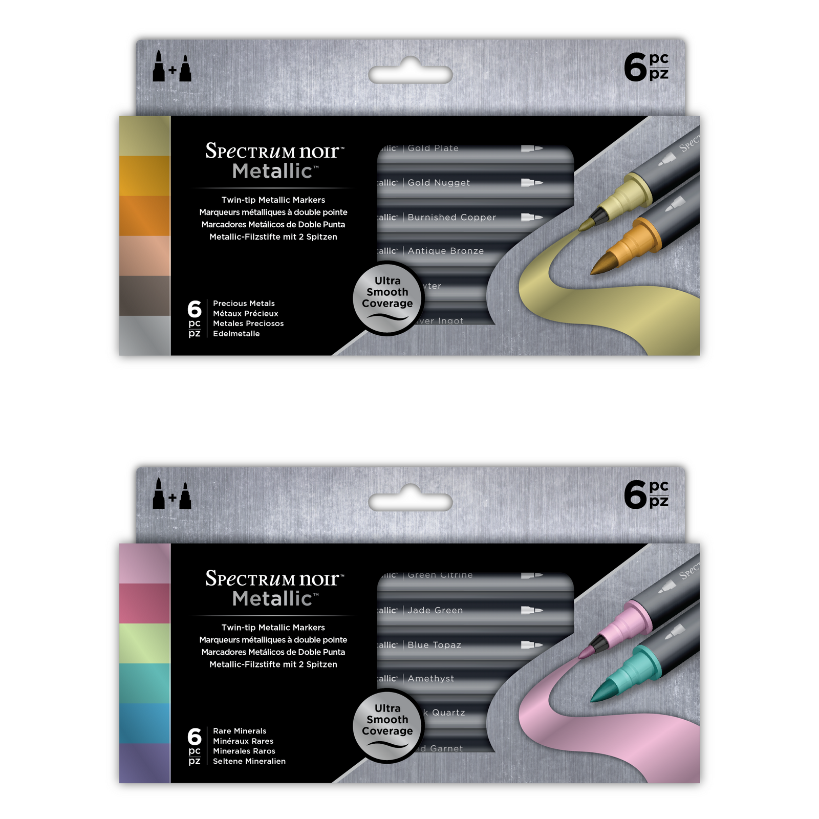 Spectrum Noir Metallic 12pk Marker Pens