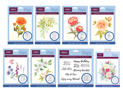 Sheena Douglass Watercolour Fusion Floral Stamps Collection