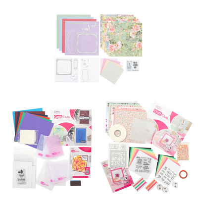 Crafter's Companion Craft Club SHOWSTOPPER Collection - Die Cutting , Shaker Techniques &  Embossing Folders