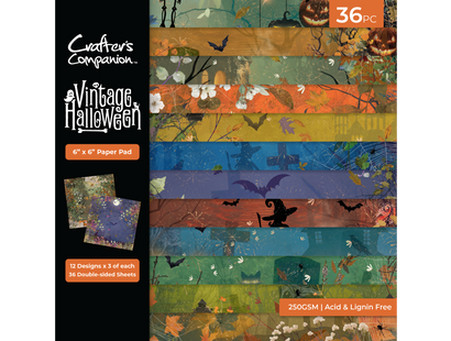 Vintage Halloween Paper Pad - 6" x 6"