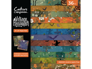 Vintage Halloween Paper Pad - 6" x 6"