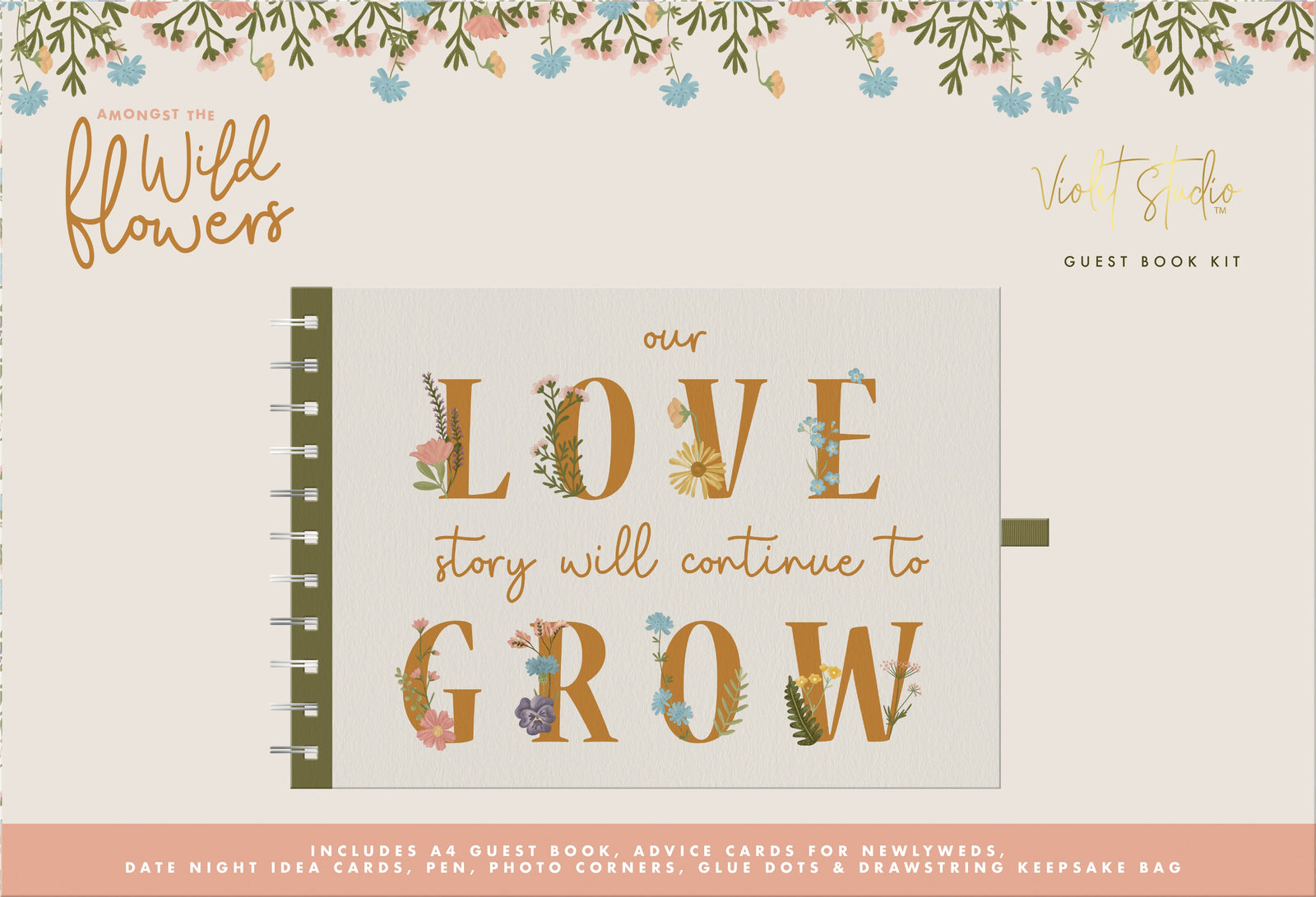 Violet Studio - Guest Book Kit - Amongst The Wildflowers