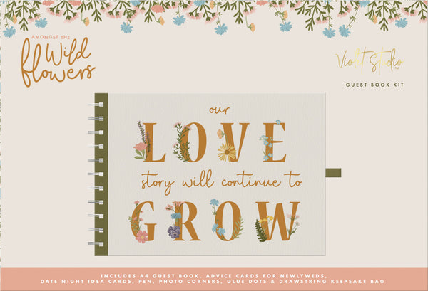 Violet Studio - Guest Book Kit - Amongst The Wildflowers