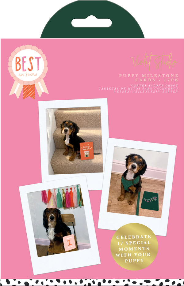 Violet Studio Best In Show Puppy Milestone Cards