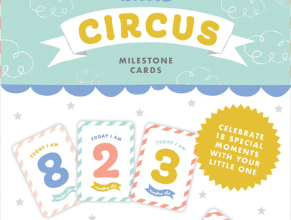 Little Circus Baby Milestone Cards - Violet Studios