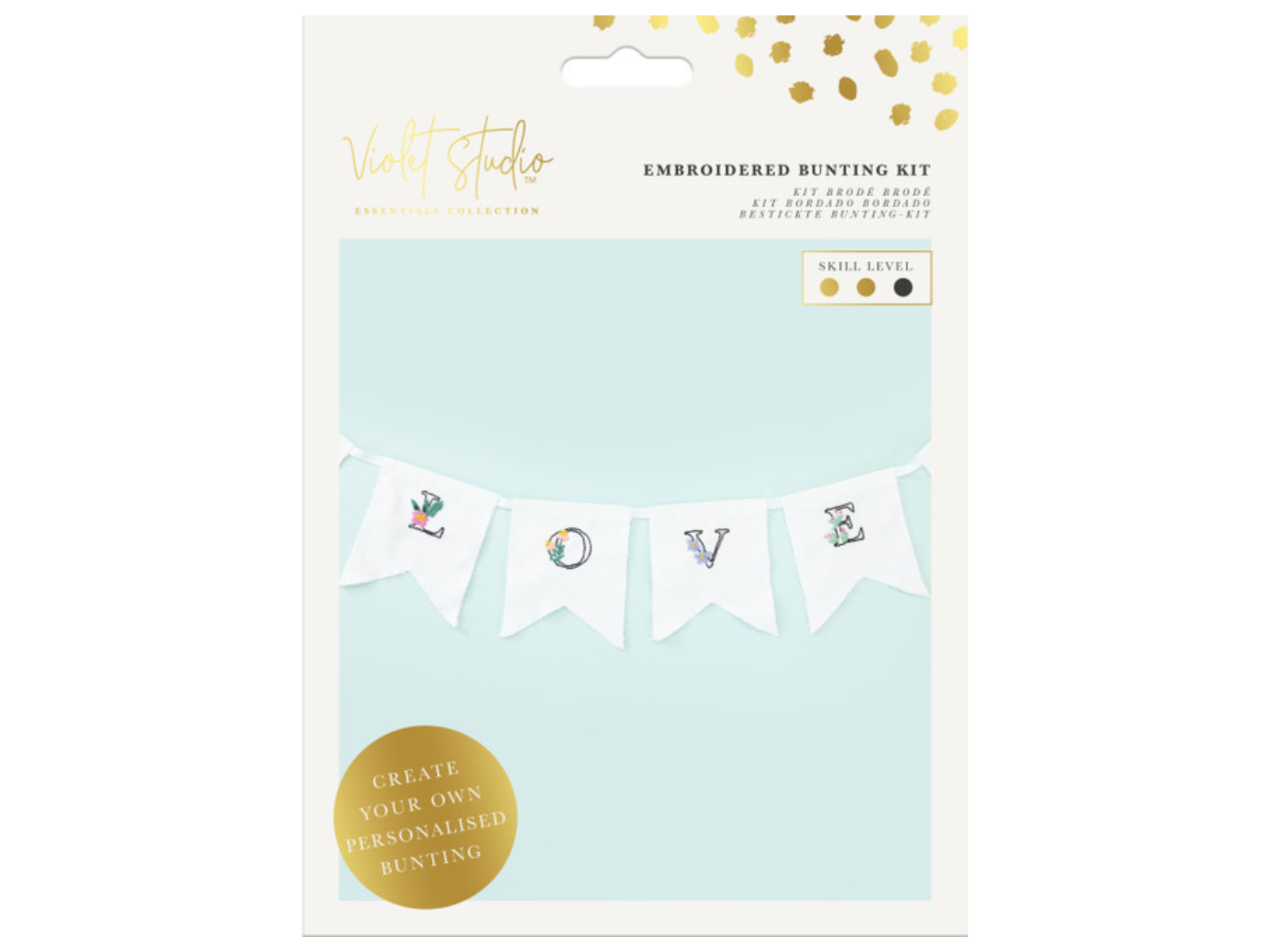 Kit Make Your Own Embroidered Bunting - Violet Studios