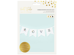 Kit Make Your Own Embroidered Bunting - Violet Studios