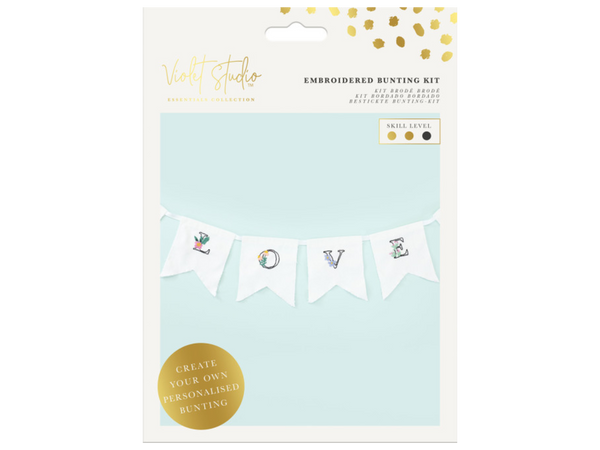 Kit Make Your Own Embroidered Bunting - Violet Studios