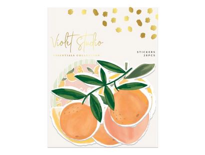 Citrus Die Cut Stickers - Violet Studios