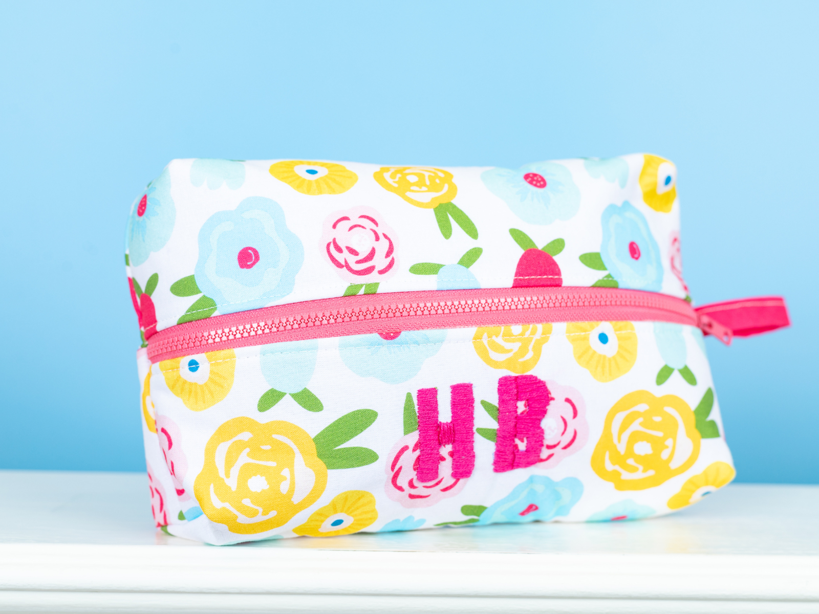 Make Your Own Make Up Bag Kit - Rainbow Blooms - Violet Studios