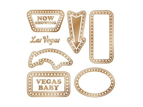 Vintage Vegas 6”x6” Foil Transfers