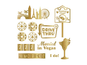 Vintage Vegas 6”x6” Foil Transfers