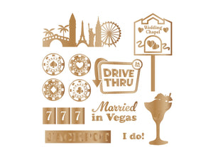 Vintage Vegas 6”x6” Foil Transfers