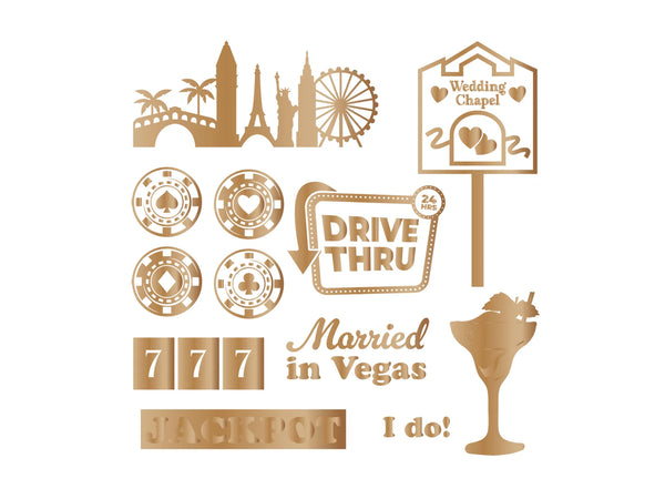 Vintage Vegas 6”x6” Foil Transfers