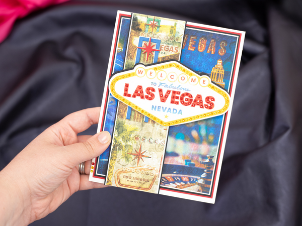 Vintage Vegas Stamp, Die, Stencil & Gems - Fabulous Las Vegas