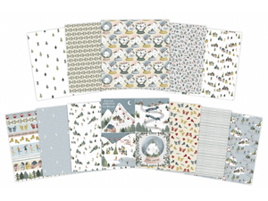 12x12" Paper Pack - Ski Lodge - Violet Studios