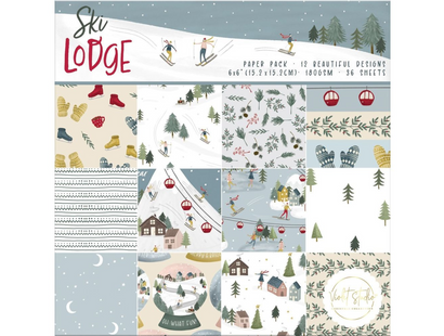 6x6" Paper Pack - Ski Lodge - Violet Studios