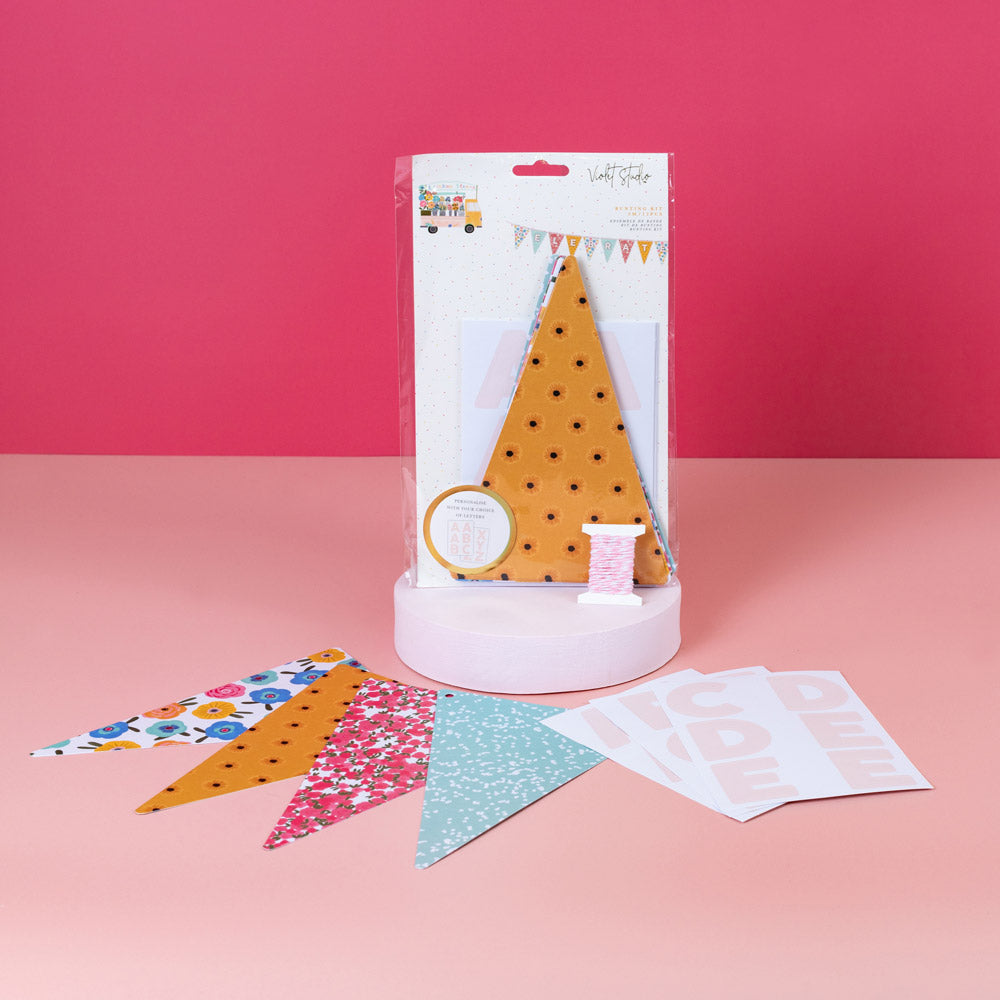 Bunting Kit Rainbow Blooms - Violet Studios