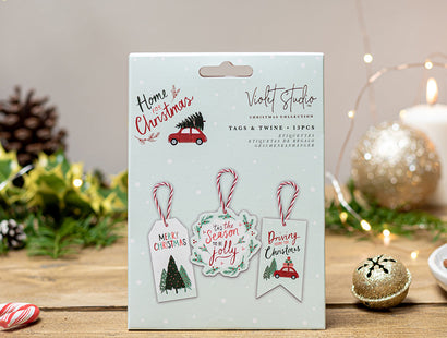 Violet Studios Tags & Twine - Home for Christmas