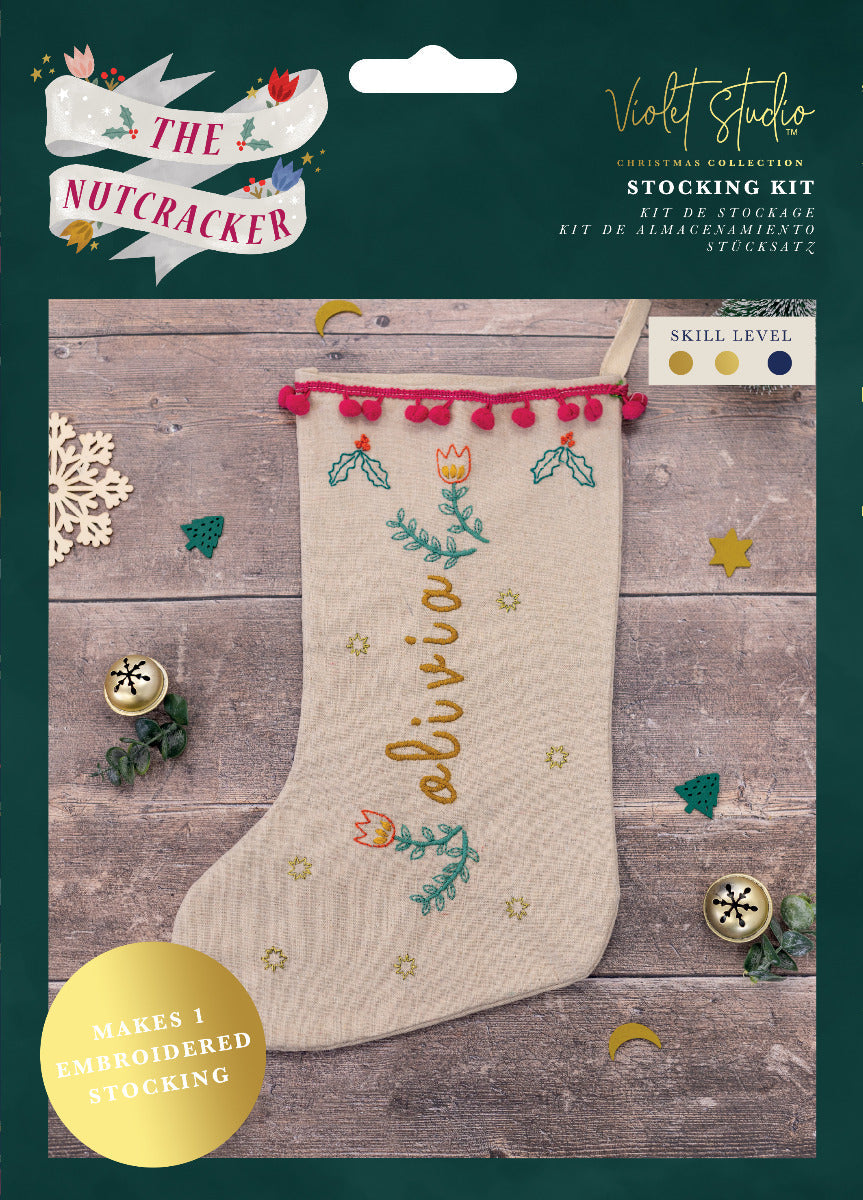 The Nutcracker Christmas Stocking Kit - Violet Studio