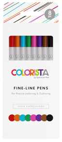 Colorista - Fine-Line Pen - Vivid Expressions 8pc