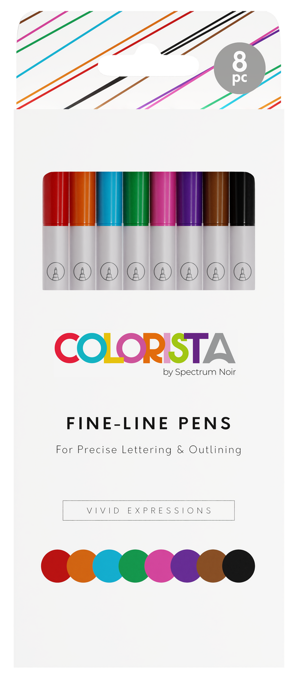 Colorista - Fine-Line Pen - Vivid Expressions 8pc