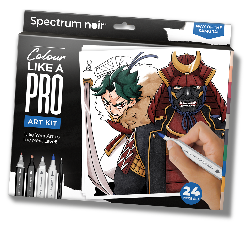 Way of the Samurai Pro Fan Art Colouring Kit - Spectrum Noir